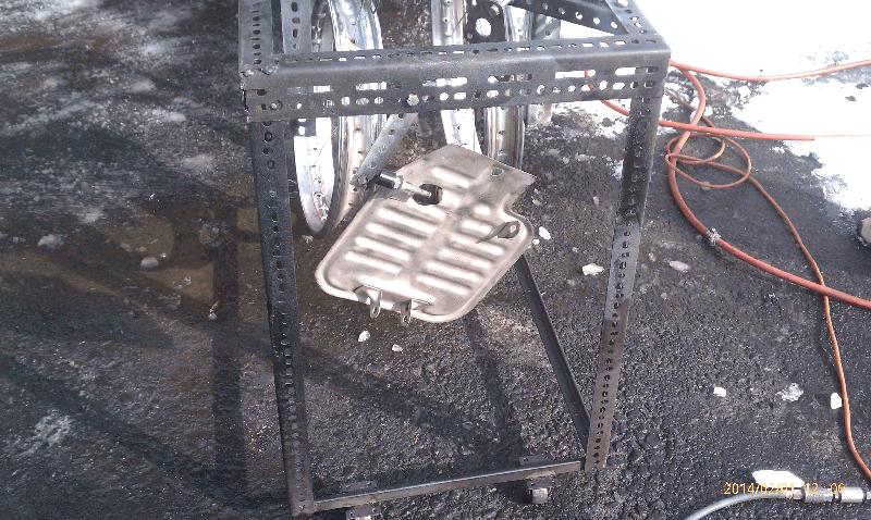 Powder coating pan